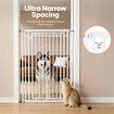 Retractable Safety Gate Pet Dog Cat Extra Tall Fence Enclosure Barrier Safe Guard Security Fencing for Doorway Stairs Kitchen 120 to 220cm White