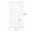 Retractable Safety Gate Pet Dog Cat Extra Tall Fence Enclosure Barrier Safe Guard Security Fencing for Doorway Stairs Kitchen 120 to 220cm White