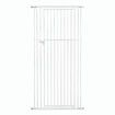 Retractable Safety Gate Pet Dog Cat Extra Tall Fence Enclosure Barrier Safe Guard Security Fencing for Doorway Stairs Kitchen 120 to 220cm White