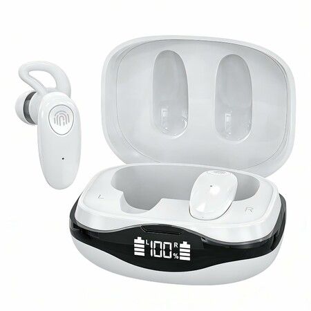 32 Channels Mini Rechargeable Hearing Aids for Seniors, AI Noise Reduction Bluetooth Streaming, Portable Charging Case IP22