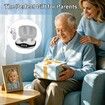32 Channels Mini Rechargeable Hearing Aids for Seniors, AI Noise Reduction Bluetooth Streaming, Portable Charging Case IP22