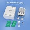 32 Channels Mini Rechargeable Hearing Aids for Seniors, AI Noise Reduction Bluetooth Streaming, Portable Charging Case IP22