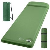 Self-Inflating Sleeping Pad with Built-in Foot Pump,3In Memory Camping Mattress Pad,Quiet 9.5 R-Value Insulated Sleeping Mat Camping Essential Gear