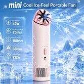 Portable Handheld Neck Fan Brushless High Wind Blower Silent Multi Angle Summer  Cooling Outdoor