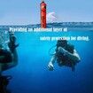 Diving Surface Marker Buoy Set SMB 1.5 Meters High Visibility Inflatable Scuba Signal Tube Safety Sausage with 30 Meters Diving Spool Reel and Clip
