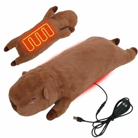Capybara Heating Pad For Waist Abdomen Back Thermal Comfort,Usb Portable Electric Heated Belt With 5 Heat Timer Controller Cute Gift For Winter