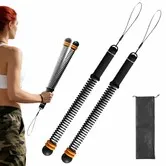 Adjustable Ropeless Battle Ropes with Storage Bag,Heavy Cordless Weighted Gym Exercise Rope,Quiet Variable Resistance Workout for HIIT Cardio,Home