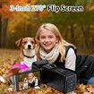 4K Video Camera Camcorder with 3 Inch Flip Screen, 18X Digital Zoom WiFi and Webcam for YouTube Vlogging with 32GB SD Card Black