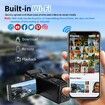 4K Video Camera Camcorder with 3 Inch Flip Screen, 18X Digital Zoom WiFi and Webcam for YouTube Vlogging with 32GB SD Card Black
