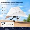 RC Paper Airplane Kit DIY Electric Remote Control Plane with Gyro Stabilizer,Dual Propellers Rc Plane Kit,Lightweight Foldable Flying Stem Toy