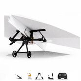 Paper Airplane Kit DIY Rc Plane Micro to Build Remote Control Power Motor Aircraft with Propeller Electric Flying Motorized Module