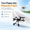 Paper Airplane Kit DIY Rc Plane Micro to Build Remote Control Power Motor Aircraft with Propeller Electric Flying Motorized Module