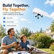 Paper Airplane Kit DIY Rc Plane Micro to Build Remote Control Power Motor Aircraft with Propeller Electric Flying Motorized Module