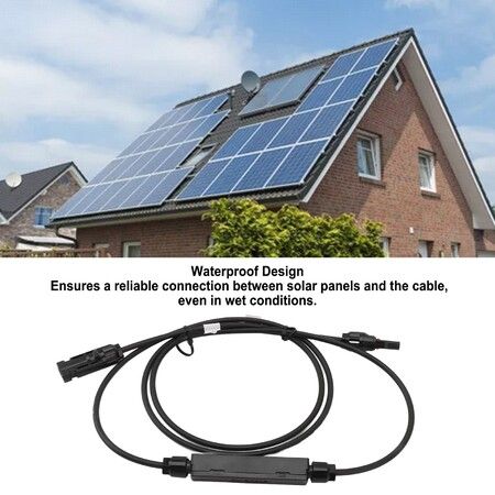 Solar Extension Cable MC4 Connector Male Female PV Wire With Junction Box Strip For Panel Array RV Off Grid System Outdoor Use