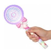 Light Up Spinning Lollipop Fairy Wand, 12 Inch LED Princess Light Wand for Kids with Batteries Included, Great Gift Idea for Boys and Girls
