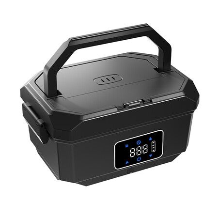 Cordless Electric Lunch Box Type C Rechargeable 1500ml 4500mAh*6 battery  Large Capacity Food Grade ABS 304 Stainless Steel Bento for Office Gift
