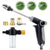 High Pressure Nozzle for Garden Hose, Turn Any Hose Into A High Pressure Water Jet, Adjustable Hose Nozzle with Soap Dispenser, for Car Washing