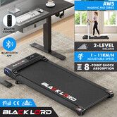 BLACK LORD Treadmill Electric Walking Pad Under Desk Home Gym Incline Black