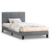 ALFORDSON Bed Frame King Size Mattress Base Platform Fabric Grey Linus