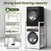 Washing Machine Storage Rack Over Washer Shelf Laundry Organiser Dryer Stand Metal Space Saving Stacking Shelving Unit Height Adjustable Steel 150kg