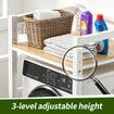Washing Machine Storage Rack Over Washer Shelf Laundry Organiser Dryer Stand Metal Space Saving Stacking Shelving Unit Height Adjustable Steel 150kg