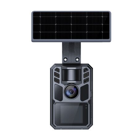 Trail Camera 4K with Solar Panel, Night Vision and Outdoor Security