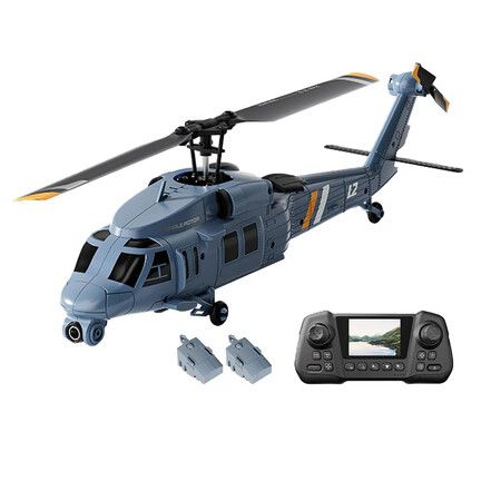 L2 RC Helicopter with 8K Camera and Built in Screen Remote, Maintain Altitude Brushless Motor, with Optical Flow Hover for Men Women