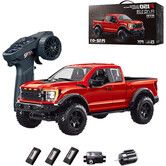 1:12 Scale F150 Raptor 4WD RC Truck Off Road Pickup Remote Control Car with High Speed Motor,LED Lights,Independent Suspension,Red