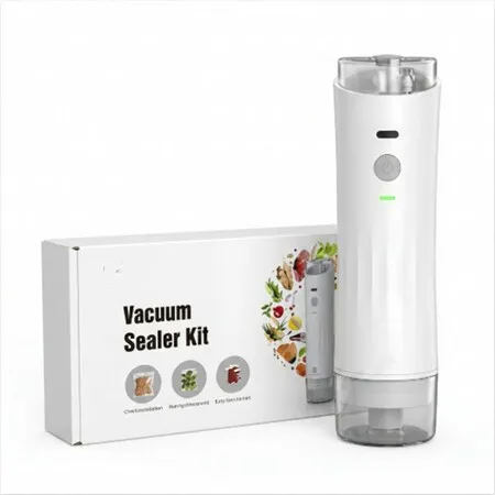 Handheld Compact Cordless Rechargeable Vacuum Food Sealer, Visible Water Tank Powerful Food Saver for Kitchen Travel Outdoor