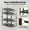 Giantz Garage Shelving 1.8X1.8m Warehouse Rack Storage Shelves Workshop Racks Steel