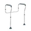 Toilet Safety Rail Bathroom Handrail Surround Frame Adjustable Medical Mobility Aid Seat Grab Support Bar Handle for Elderly Seniors Handicap Disabled