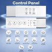 Electric Bidet Toilet Seat Cover Side Panel Remote Control Smart Heated Electronic Instant Warm Water Wash Dryer Self Cleaning Nozzle Soft Close Lid