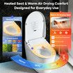 Electric Bidet Toilet Seat Cover Side Panel Remote Control Smart Heated Electronic Instant Warm Water Wash Dryer Self Cleaning Nozzle Soft Close Lid