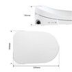 Electric Bidet Toilet Seat Cover Side Panel Remote Control Smart Heated Electronic Instant Warm Water Wash Dryer Self Cleaning Nozzle Soft Close Lid