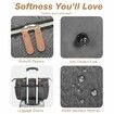 Waterproof Quilted Large Diaper Tote Bag, Daily Travel Bag with Bottle Compartment, Changing Pad, Pacifier Case & Shoulder Strap, Dark Gray