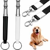 2 Pack Dog Whistle,Dog Whistle to Stop Barking Neighbors Dog,Adjustable Ultrasonic Silent Dog Whistle,Recall Dog Training Whistles with Lanyard
