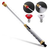 Jet Nozzle Power Washer for Garden Hose, Includes 2 High Pressure Nozzles and Quick Connectors, Hydro Jet High Pressure Washer Tools, Grey