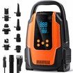 Paddle Board Electric Pump,50 PSI High Pressure SUP Pump with Auto-Off,12V DC Paddleboard Pump with Inflation Deflation,8 Nozzles Air Pump