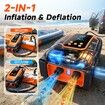Paddle Board Electric Pump,50 PSI High Pressure SUP Pump with Auto-Off,12V DC Paddleboard Pump with Inflation Deflation,8 Nozzles Air Pump