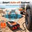Paddle Board Electric Pump,50 PSI High Pressure SUP Pump with Auto-Off,12V DC Paddleboard Pump with Inflation Deflation,8 Nozzles Air Pump