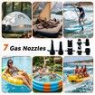 Paddle Board Electric Pump,50 PSI High Pressure SUP Pump with Auto-Off,12V DC Paddleboard Pump with Inflation Deflation,8 Nozzles Air Pump