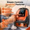 Paddle Board Electric Pump,50 PSI High Pressure SUP Pump with Auto-Off,12V DC Paddleboard Pump with Inflation Deflation,8 Nozzles Air Pump