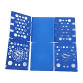 Clothes Folding Board for Men Women, Plastic Laundry Organizer with Dragon Design, T-Shirt Folder Helper for Fast Folding, Blue