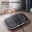 Vibration Machine Plate Full Body Workout Vibrating Exercise Platform Resistance Bands Bluetooth Fitness Equipment for Lymphatic Drainage Weight Loss