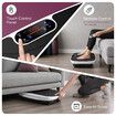 Vibration Machine Plate Full Body Workout Vibrating Exercise Platform Resistance Bands Bluetooth Fitness Equipment for Lymphatic Drainage Weight Loss