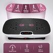 Vibration Machine Plate Full Body Workout Vibrating Exercise Platform Resistance Bands Bluetooth Fitness Equipment for Lymphatic Drainage Weight Loss