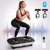 Vibration Machine Plate Full Body Workout Vibrating Exercise Platform Resistance Bands Bluetooth Fitness Equipment for Lymphatic Drainage Weight Loss