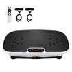 Vibration Machine Plate Full Body Workout Vibrating Exercise Platform Resistance Bands Bluetooth Fitness Equipment for Lymphatic Drainage Weight Loss