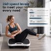 Vibration Plate Exercise Machine Bluetooth Fitness Platform Home Gym Full Body Workout Weight Loss Lymphatic Drainage Shaking Board 240 Speed Levels