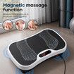 Vibration Plate Exercise Machine Bluetooth Fitness Platform Home Gym Full Body Workout Weight Loss Lymphatic Drainage Shaking Board 240 Speed Levels